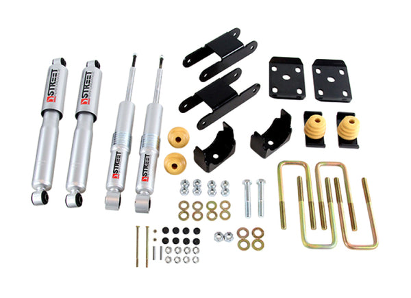 Belltech LOWERING KIT 18-20 fits Chevy Colorado/Canyon All Cab/SB -0-3in F / -4in R w/ Street Perf Shocks