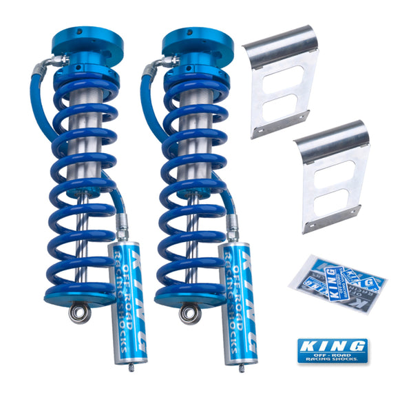 King Shocks 2005+ fits Ford F-250/F-350 4WD Front 2.5 Dia Remote Reservoir Coilover Conversion (Pair)