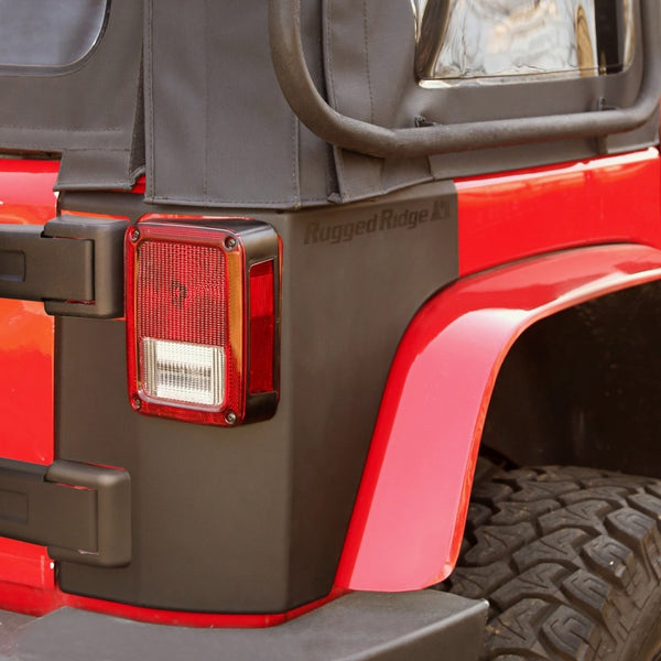 Rugged Ridge Rear Corner Kit Body Armor 2-Door 7-18 fits Jeep Wrangler