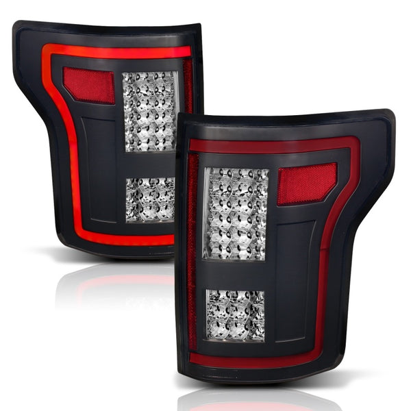 ANZO 15-17 fits Ford F-150 LED Taillights Black w/ Sequential