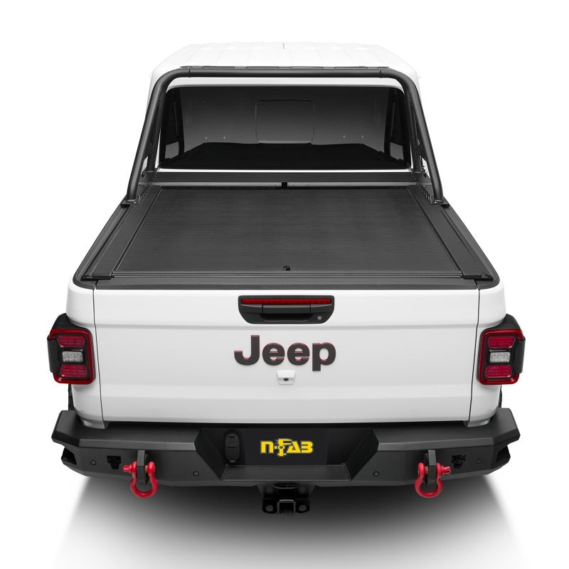 Rugged Ridge 20-22 fits Jeep Gladiator w/Trail Rail Sys Armis Tonneau Cover w/Max Track - Tex. Blk