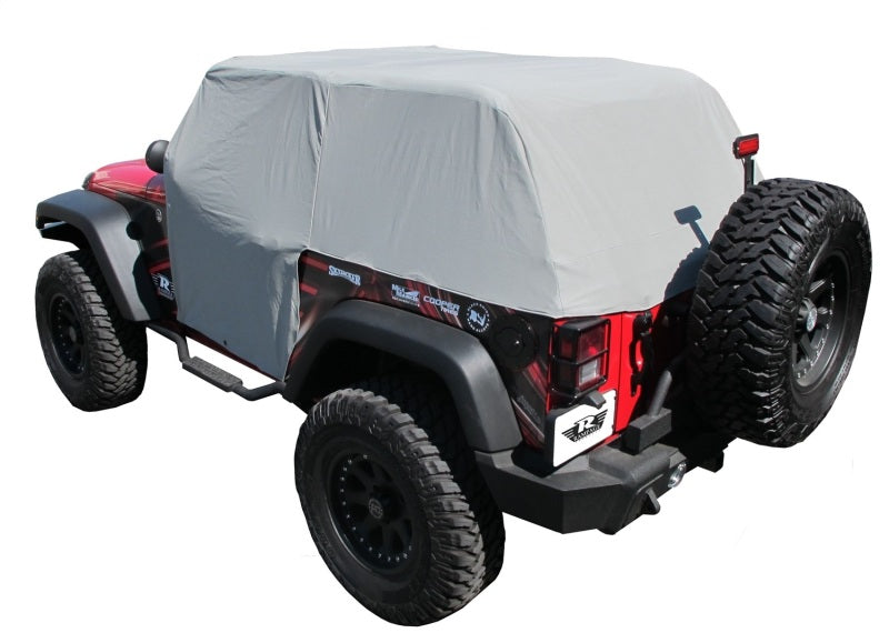 Rampage 2007-2018 fits Jeep Wrangler(JK) Cab Cover With Door Flaps - Grey