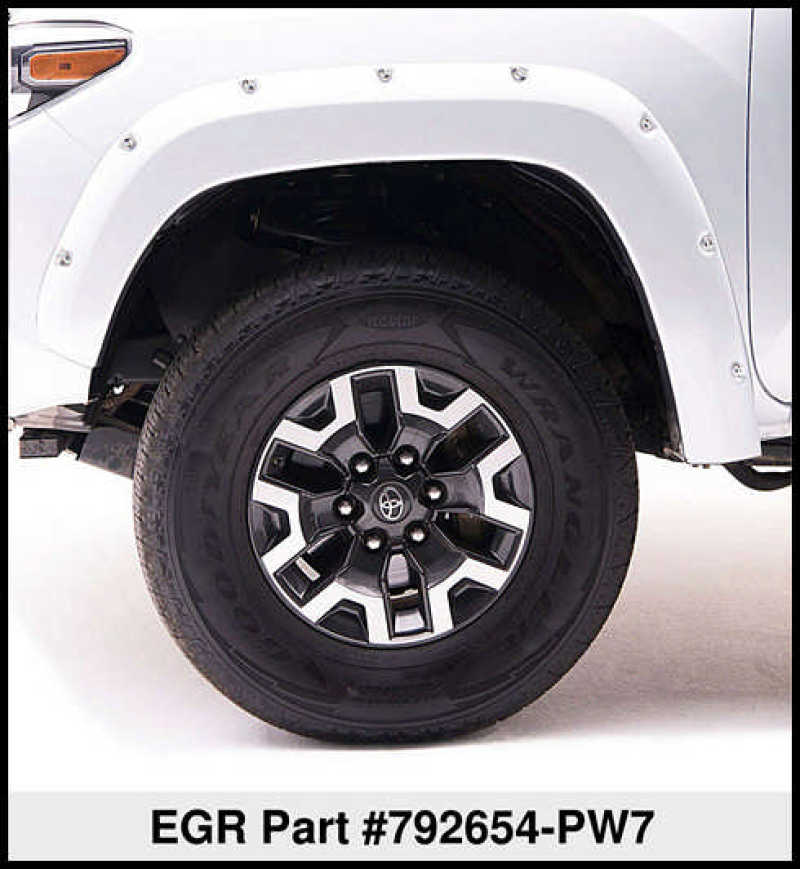 EGR 09+ fits Dodge Ram LD Bolt-On Look Color Match Fender Flares - Set - Bright White