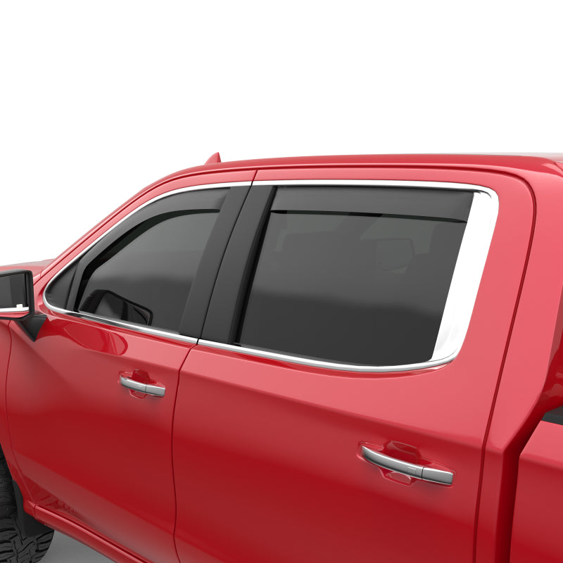 EGR 2019 fits Chevy 1500 Crew Cab In-Channel Window Visors - Matte