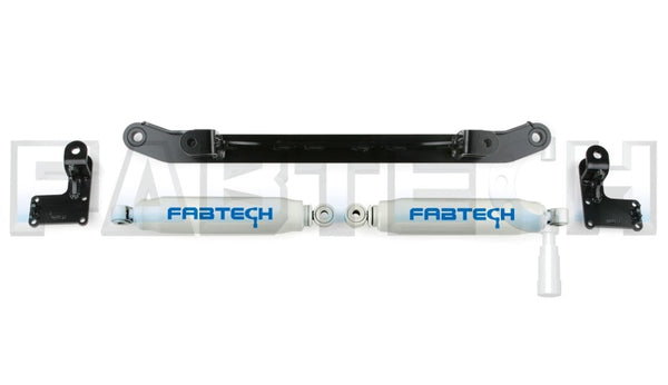 Fabtech 05-21 fits Ford F250/350 4WD Dual Performance Steering Stabilizer - Opposing Style