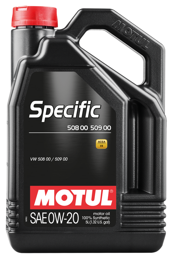 Motul 5L Specific 508 0W20 Oil - Acea A1/B1 / fits VW 508.00/509.00 / fits Porsche C20