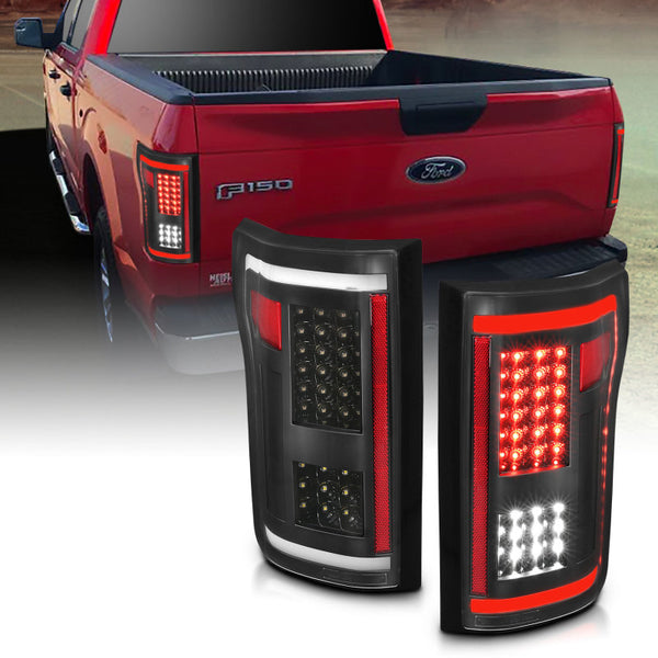 ANZO 2015-2017 fits Ford F-150 LED Taillights Black