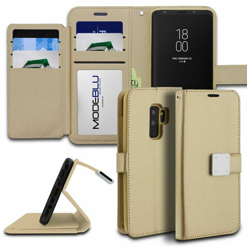 ModeBlu Mode Diary Wallet Case-Galaxy Note 9 N960- Gold