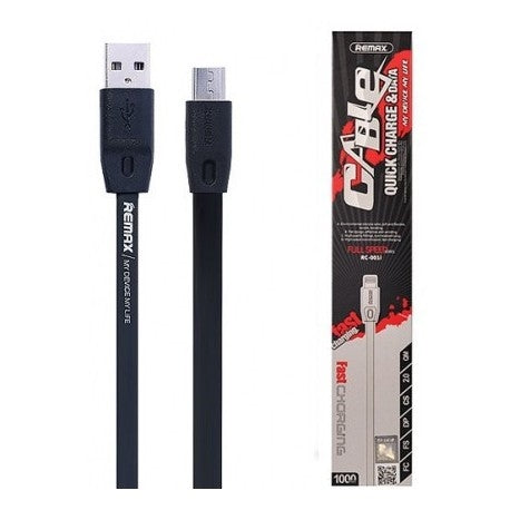 Remax RC-001m Micro USB Fast Charging Cable 100cm - Black