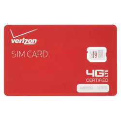 Verizon Wireless 4G LTE Certified Micro SIM Card 3FF